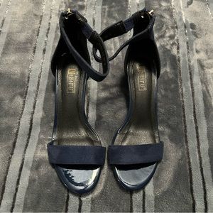 COPY - Navy Blue Suede Heels